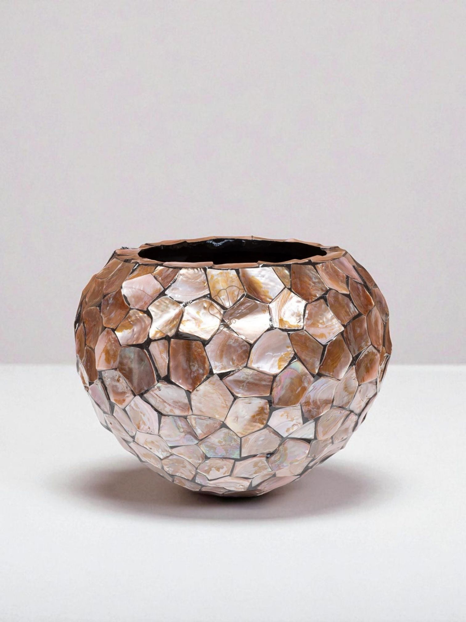 Elegant Mother Of Pearl Planter Pot (3)