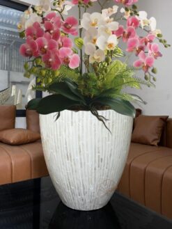 Large Mother Of Pearl Planter Pot (1)