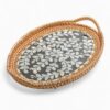 Black Natural Oval Mop Tray With Rattan (2)
