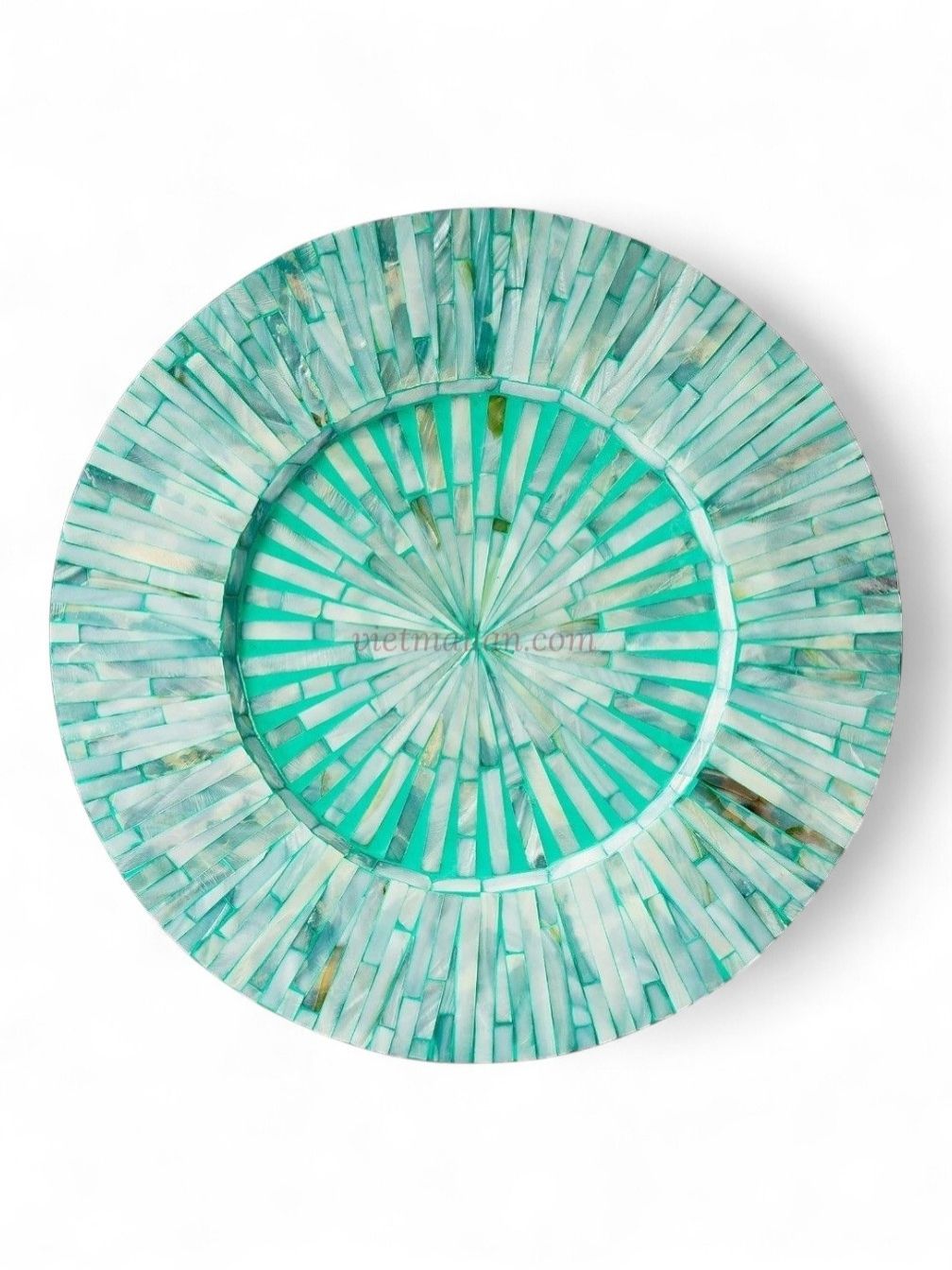 Bright Green Shell Charger Plates (1)