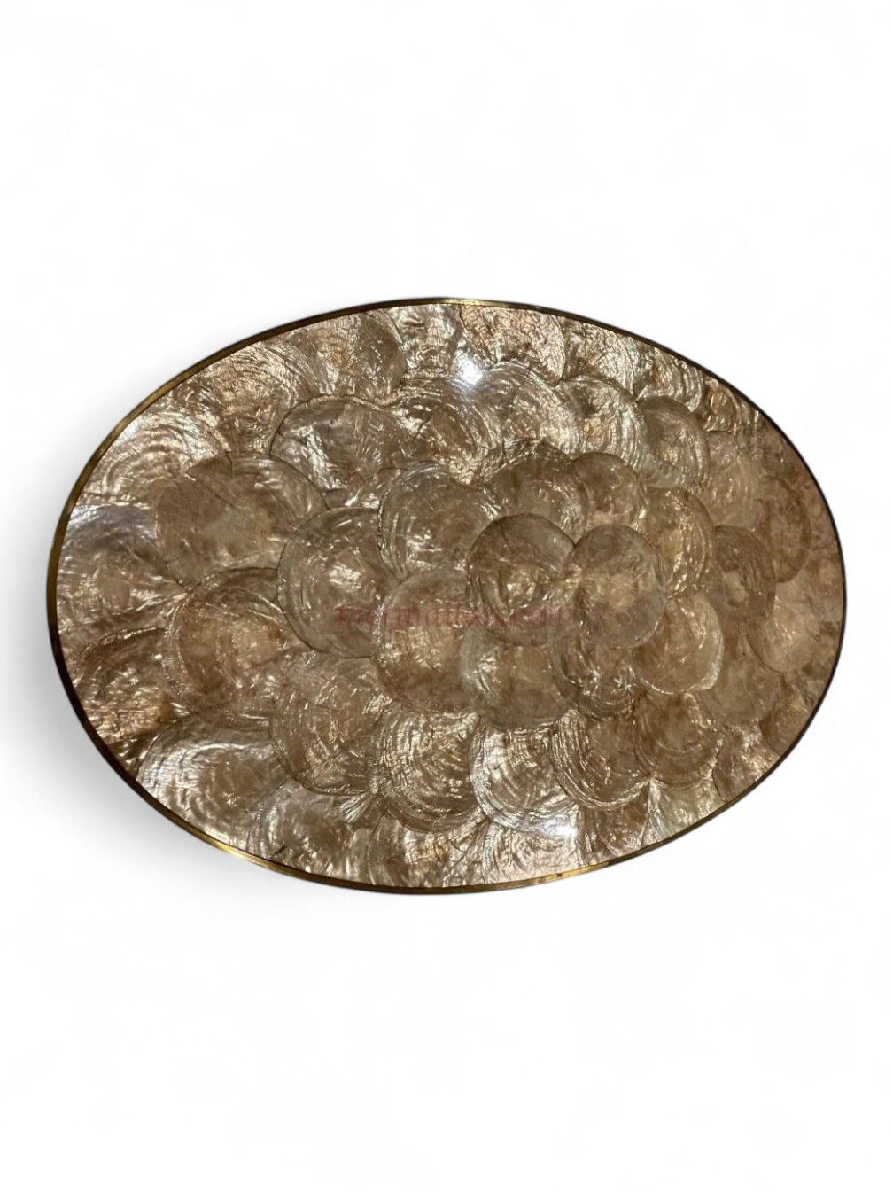 Brown Oval Capiz Shell Placemats (1)