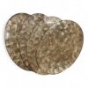 Brown Oval Capiz Shell Placemats (2)
