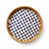 Charming Mother Of Pearl Tray With Rattan (1)