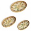 Charming Oval Rattan And Mother Of Pearl Tray (2)