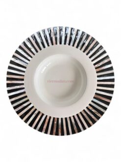 Classic Black Shell Charger Plates (2)