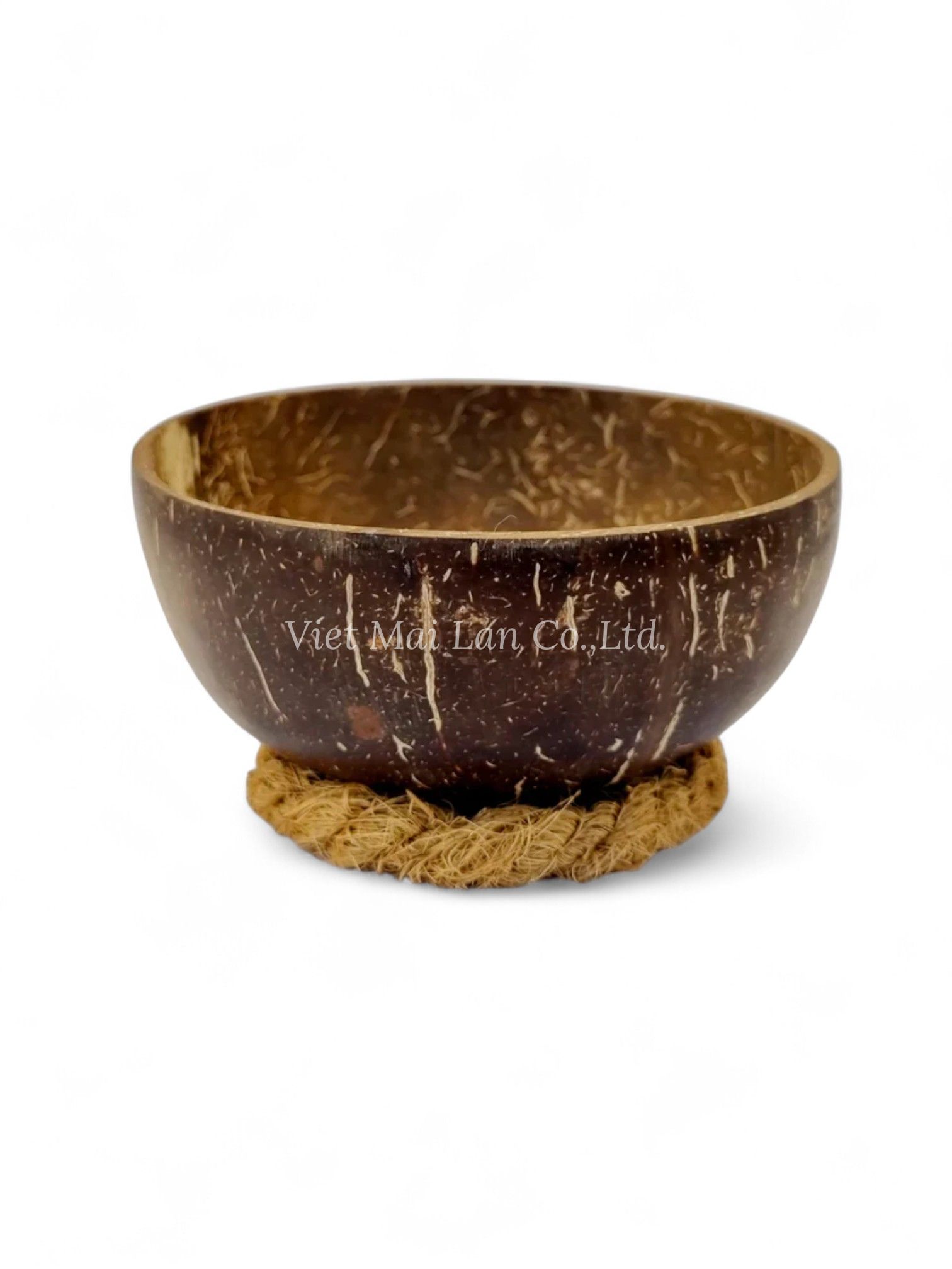 Coconut Bowl With Fiber Ring (2)