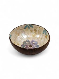 Delicate Flower Shell Coconut Bowl (2)