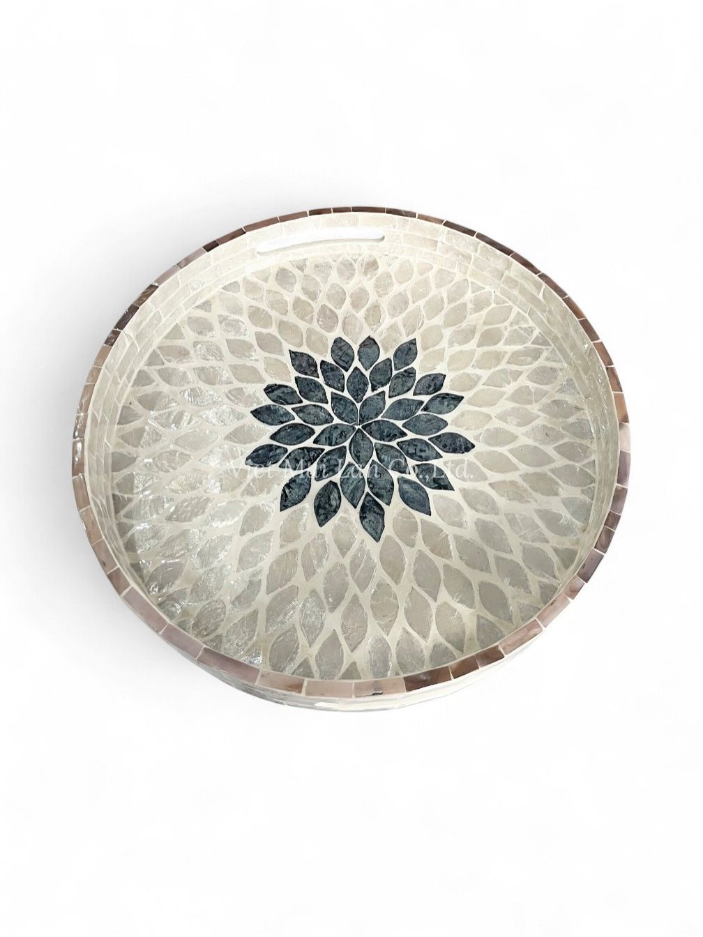 Floral Natural Mother Of Pearl Tray (3)