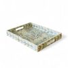 Floral Rectangular Mother Of Pearl Tray (1)