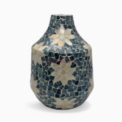 Flower Pattern Mother Of Pearl Vase (1)