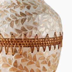 Glossy Round Mother Of Pearl Vase (2)