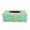 Green Elegant Mother Of Pearl Tissue Box (1)