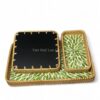 Green Natural Rattan And Mother Of Pearl Tray (3)