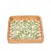 Green Rattan And Mother Of Pearl Tray Set (4)