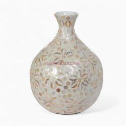 Handcrafted Natural Mother Of Pearl Vase (1)