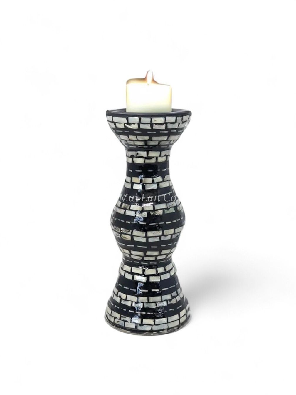 Handcrafted Shell Candle Holder (2)