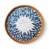 Handmade Mother Of Pearl Serving Tray With Rattan (1)