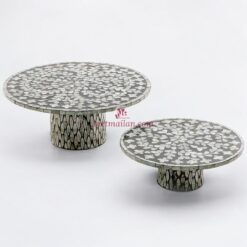 Handmade Natural Mother Of Pearl Cake Stand (2)