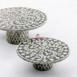 Handmade Natural Mother Of Pearl Cake Stand (3)