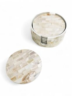 High Quality Mother Of Pearl Coaster Set (2)