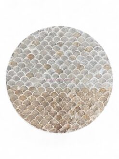 Ivory Gold Shell Placemats (1)