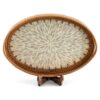 Ivory Oval Mop Tray With Rattan (1)