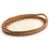 Ivory Oval Mop Tray With Rattan (2)