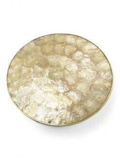 Ivory Round Capiz Shell Placemats (1)