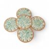 Light Green Elegant Mother Of Pearl Coaster (1)