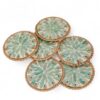 Light Green Elegant Mother Of Pearl Coaster (3)