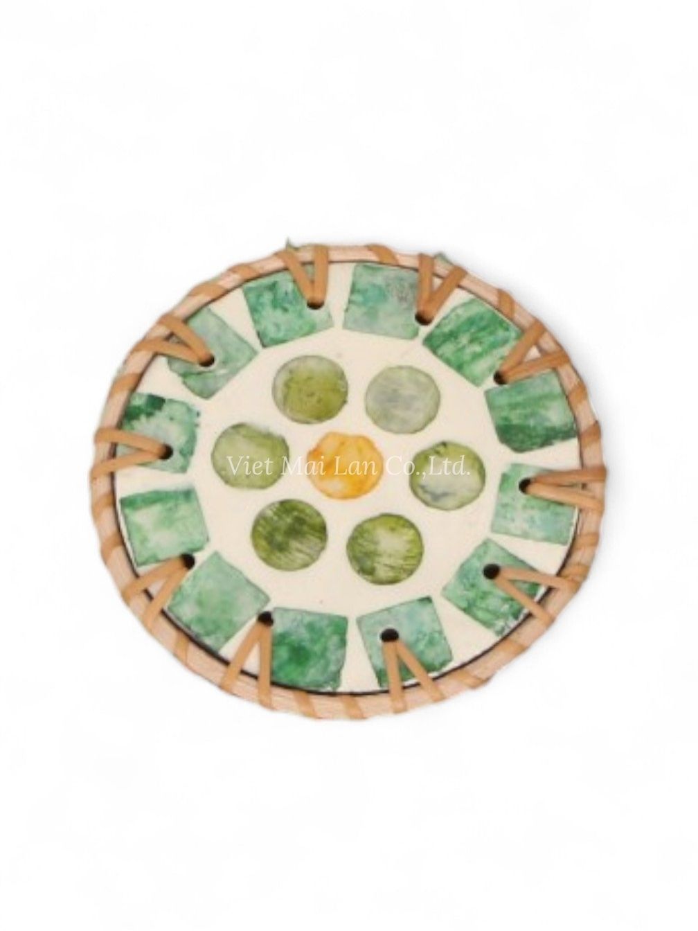 Light Green Mother Of Pearl Coaster (3)