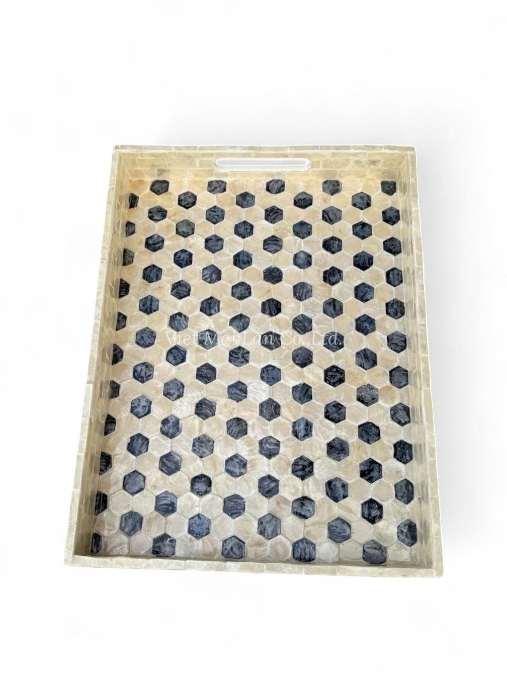 Lustrous Rectangular Mother Of Pearl Tray (1)