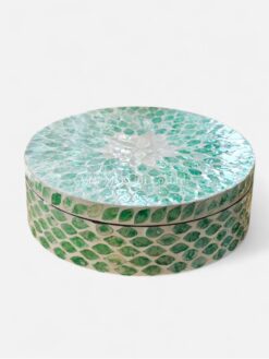 Luxury Round Mother Of Pearl Box