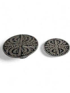 Mop Cake Stand Black Natural Shell (2)