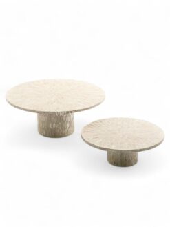 Mop Cake Stand White Natural Shell (1)