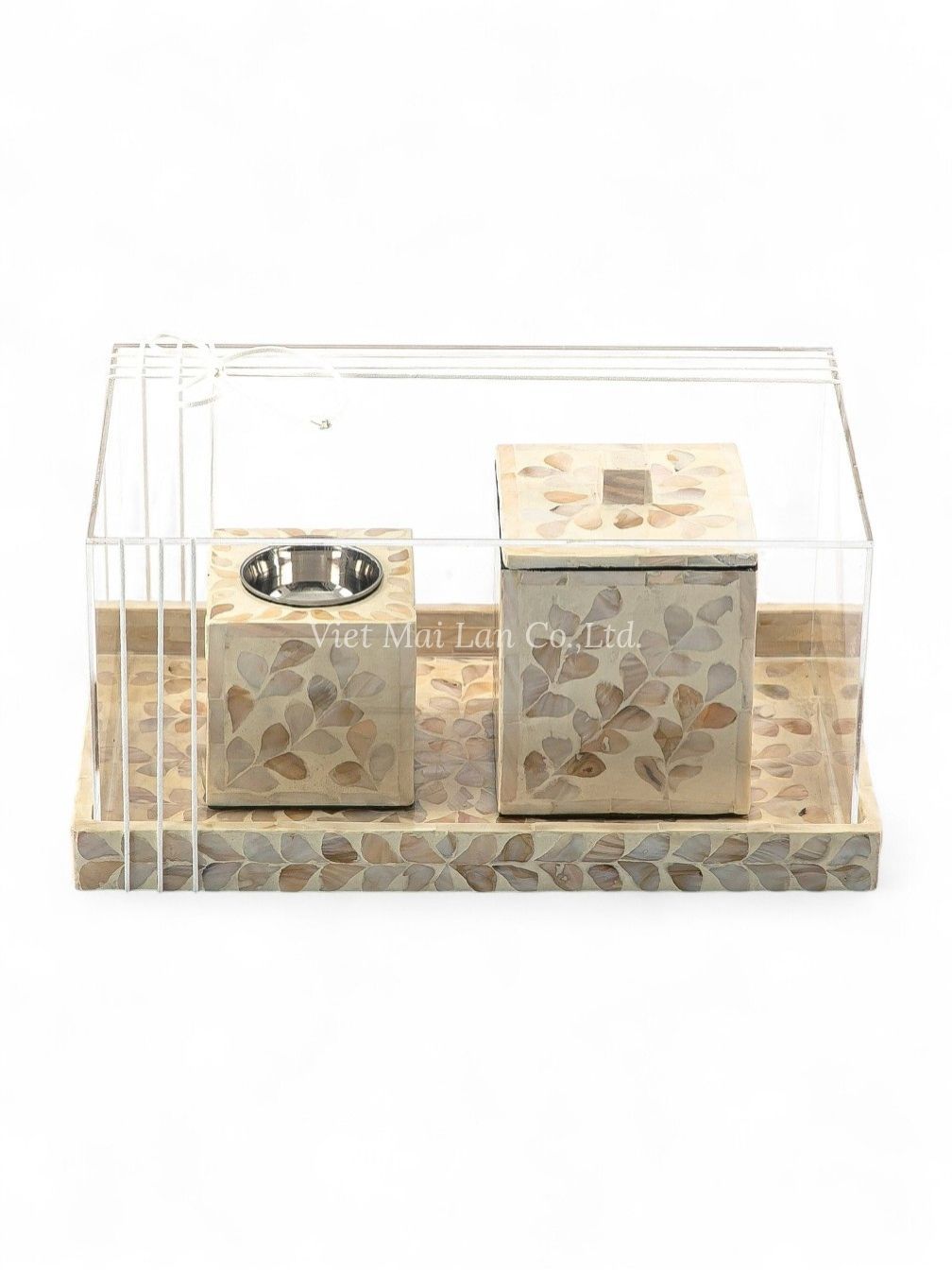 Modern Beige Shell Incense Set (1)