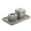 Modern Dark Grey Shell Incense Set (1)