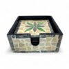 Modern Square Mother Of Pearl Coaster Set (1)