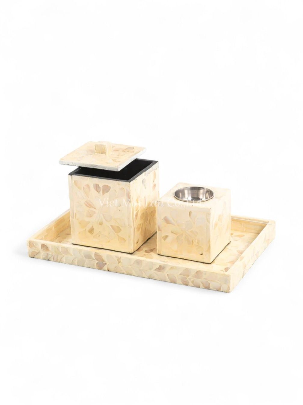 Modern White Shell Incense Set (1)
