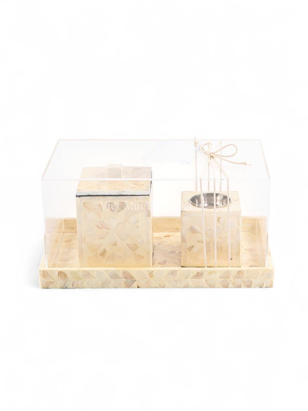 Modern White Shell Incense Set (2)
