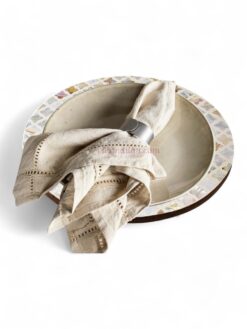 Modern White Shell Placemats (2)