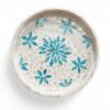 Natural Blue Floral Mother Of Pearl Tray (1)