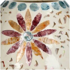 Natural Floral Mother Of Pearl Vase (2)