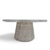 Natural Flower Shape Mop Cake Stand (3)