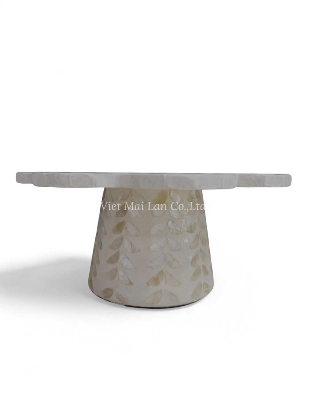 Natural Flower Shape Mop Cake Stand (3)