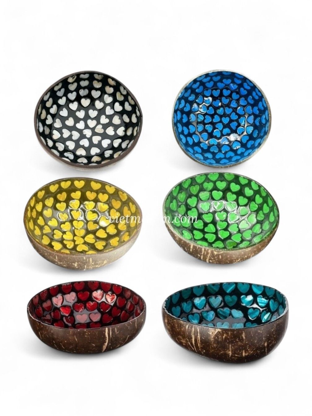 Natural Heart Shell Coconut Bowl (1)