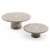 Natural Mop Cake Stand Grey Finish (2)