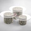 Natural Mop Cake Stand And Acrylic (1)