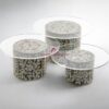 Natural Mop Cake Stand And Acrylic (2)