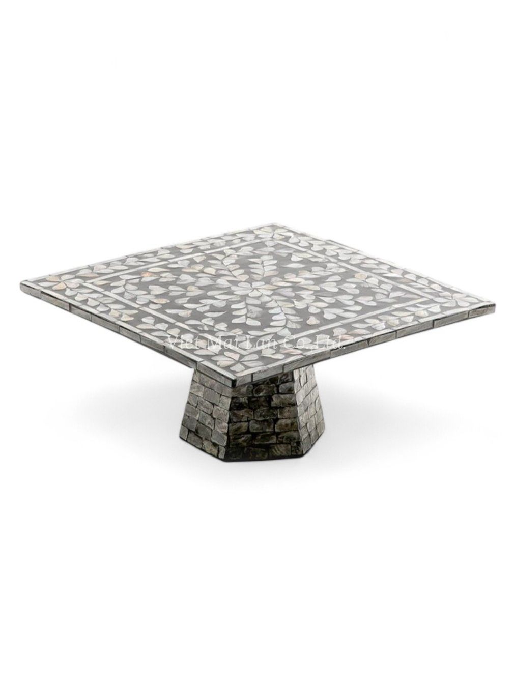 Natural Mop Cake Stand With Acrylic Lid (1)